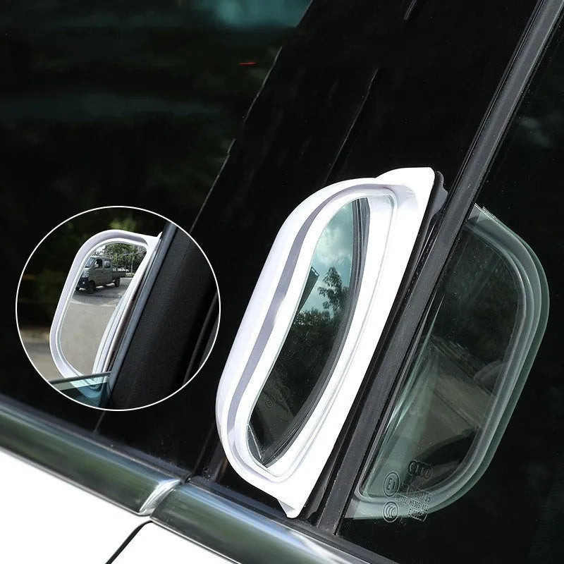 Universal wide-angle car mirror with 126x48x46mm dimensions and ABS+ construction for 95% of vehicle models