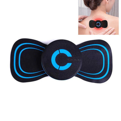 Portable electric neck and shoulder massager with adjustable vibration settings for on-the-go pain relief