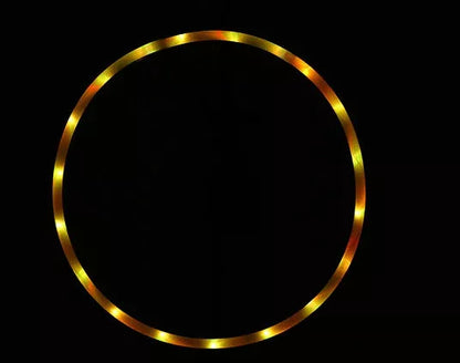 LED Glow Hula Hoop with colourful lights, sizes 60cm to 90cm