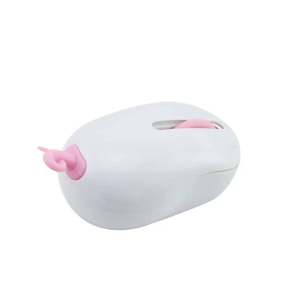 Pink wireless silent mouse, 1200 DPI optical, 2.4GHz USB, 96 x 60 x 40mm, touch wheel