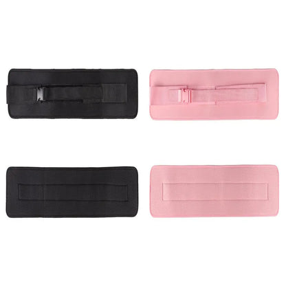 Black or pink weight-bearing hip bridge auxiliary strap fitness belt for lumbar support during dumbbell exercises