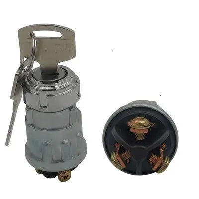 Pure copper car ignition switch with key for trucks and forklifts, JK423 model replacement