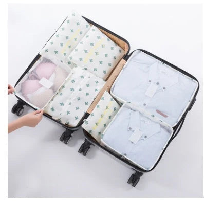 High-quality 6-in-1 waterproof travel organizer cubes in various colors for efficient packing and organization