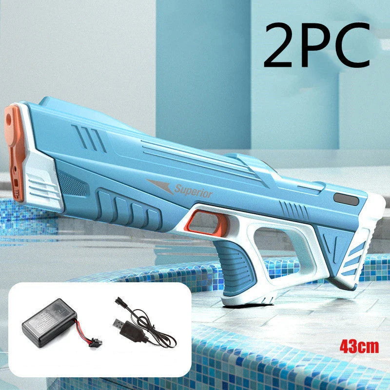 Rechargeable Automatic Water Blaster - Powerful motorized water gun for epic summer water fights and outdoor adventures