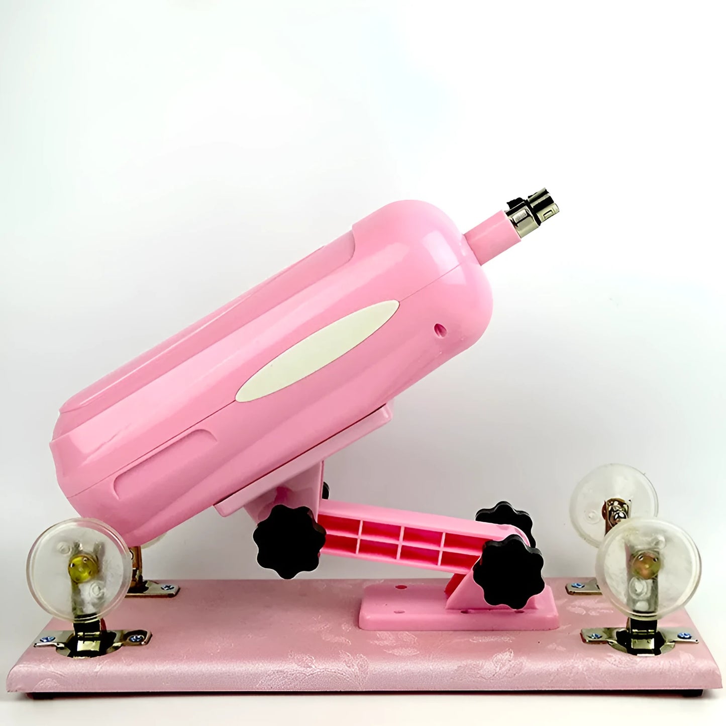 Women's purple automatic telescopic thrusting sex tool made from PVC measuring 37cm