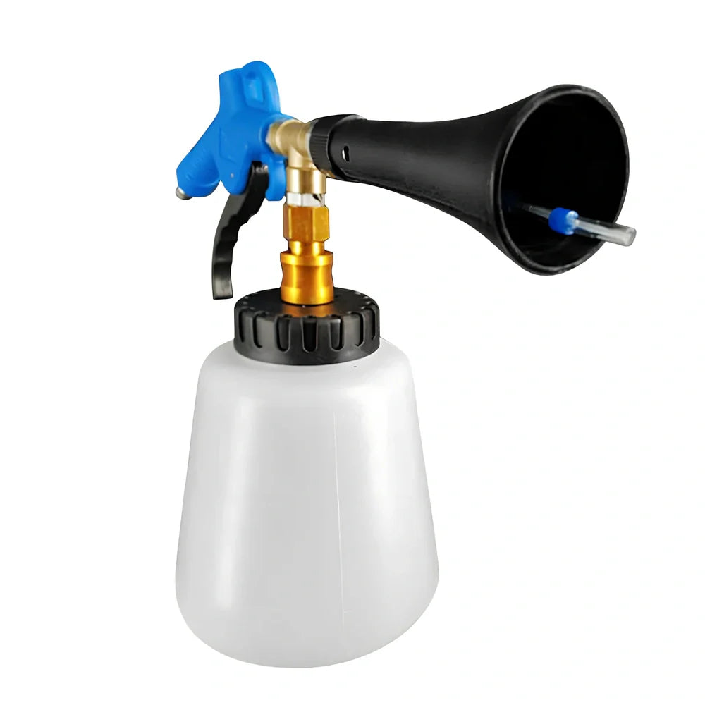 White Blue Tornado Interior Cleaning Gun with 70-120mm tube and 8mm intake for 7-9 Mpa car detailing