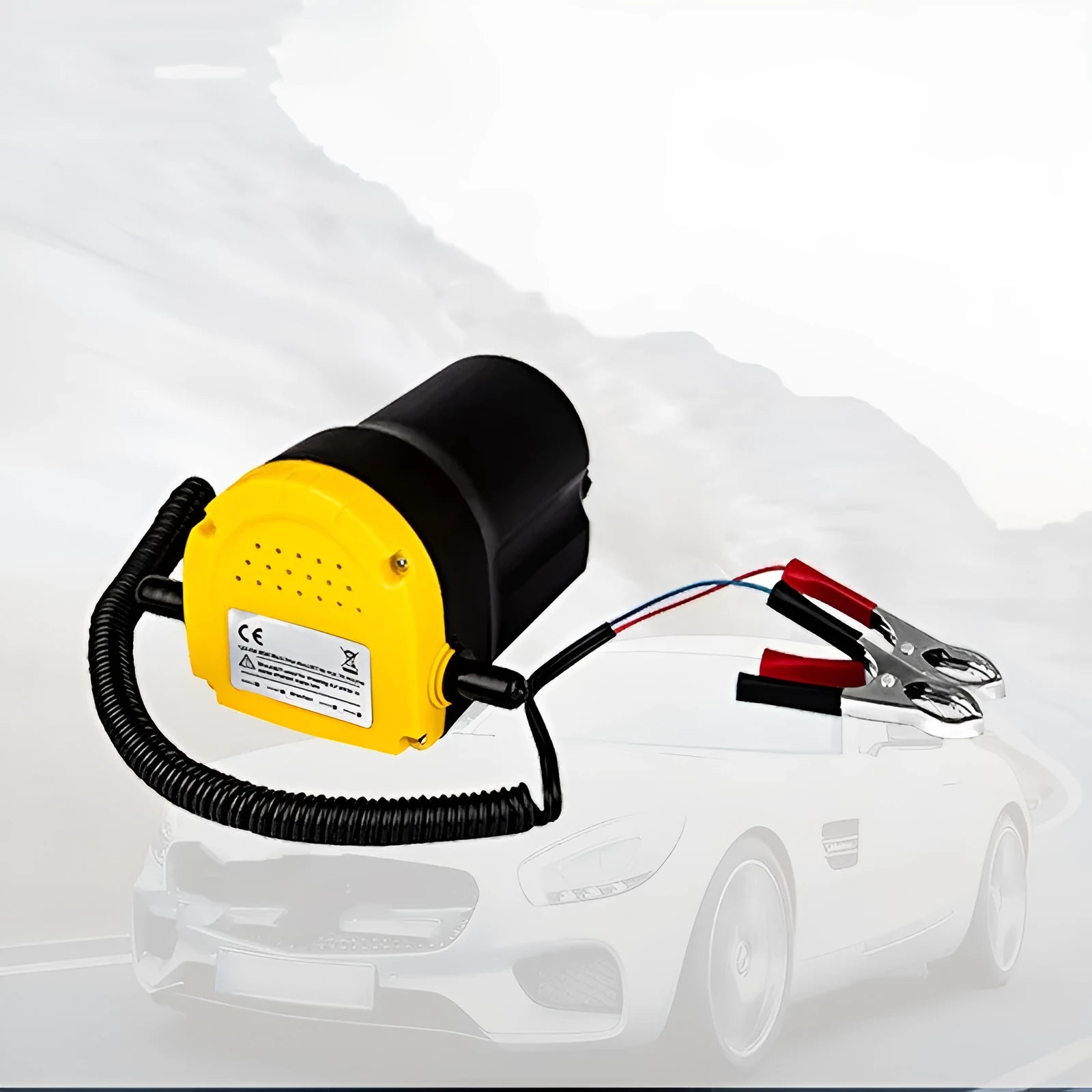 12V electric self-priming oil gear pump with engineering plastic pump body.