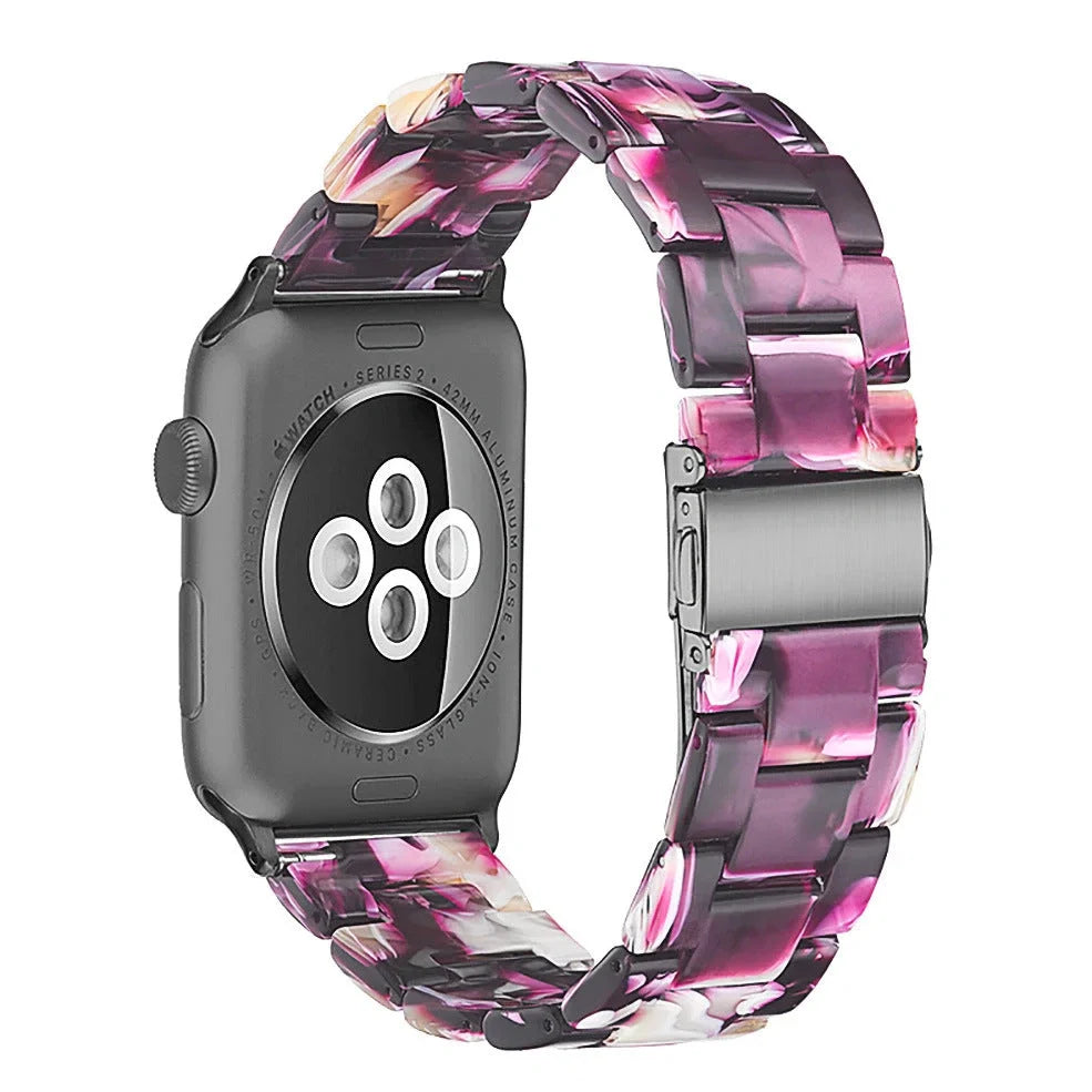 Apple Resin Slim Watch Band in multiple colours showing lightweight 35g construction and compatibility with Apple Watch