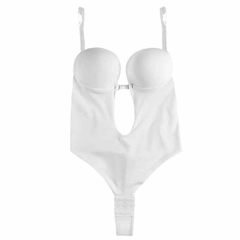 Invisible Shoulder Strap Backless Bra Seamless One-piece Shapewear in five colours
