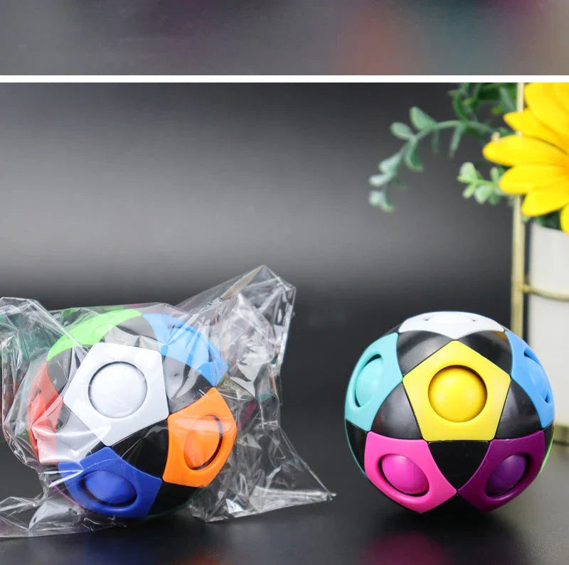 Colorful Decompression Soccer Ball - Vibrant Sensory Fidget Toy for Stress Relief and Cognitive Development