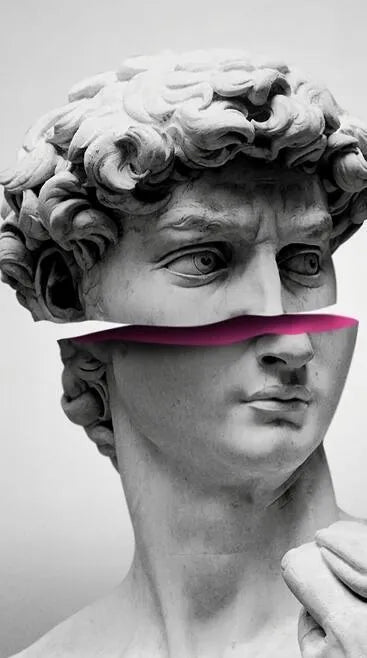 Sculpture canvas art poster in fashion and simplicity style with picture colour printing