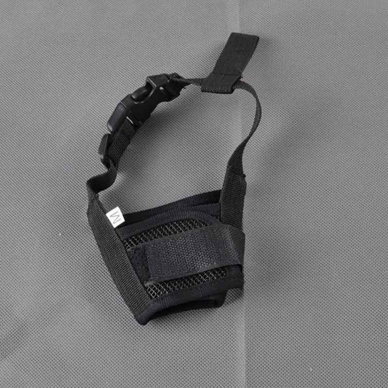 Adjustable plastic dog muzzle in various colours and sizes for behaviour management