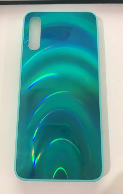 Rainbow mirror glitter phone case with slim-fit TPU PC acrylic back cover and precise cutouts