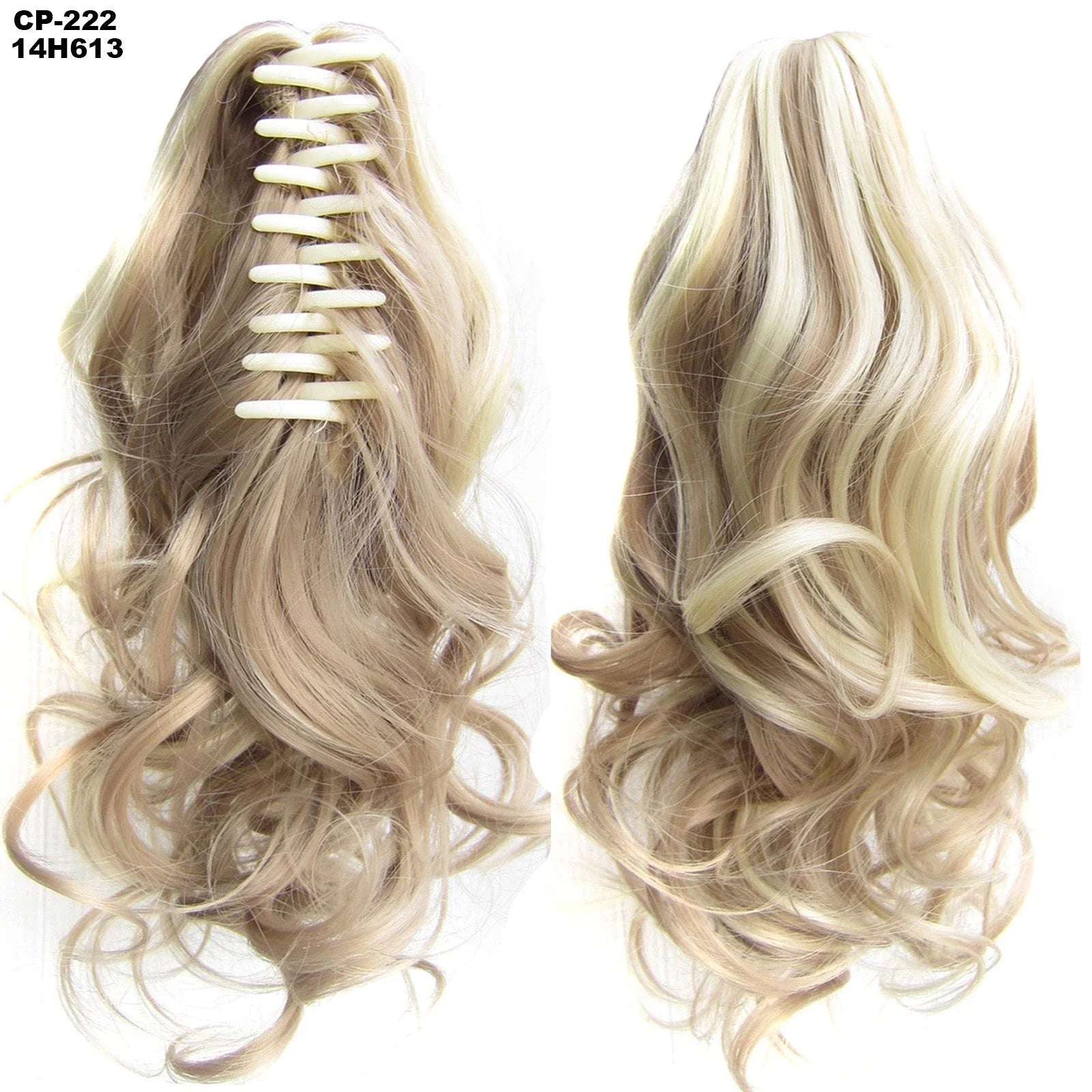 Stylish ponytail hair extension with natural-looking waves for a glamorous hairstyle