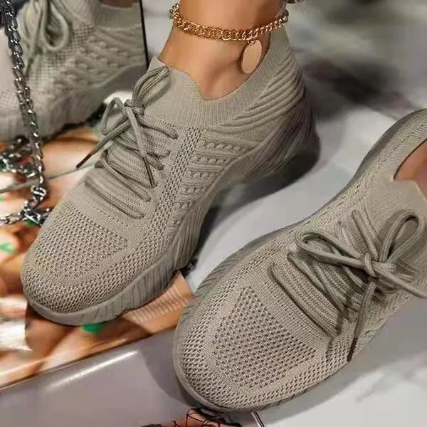Women's thick sole sneakers in dad shoe style available in eight colours from white to blue