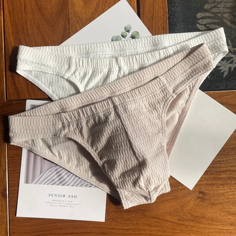 Men's pure cotton triangle underwear briefs in multiple solid colours and sizes M L XL XXL with mid waist fit, breathable body shaping men's pants for adult males with antibacterial properties