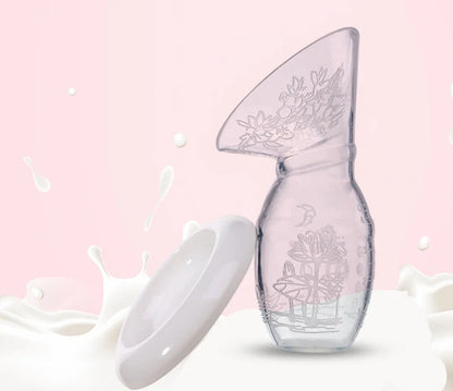 Full Silicone Breast Milk Collector with large opening for comfortable fit