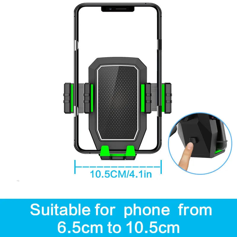 Green car organiser holder for drinks, kettles, and phones with 3.0kg capacity and ABS/PC construction