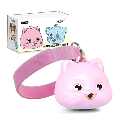 Rechargeable remote control cat halter collar with infrared sling coil and adjustable strap