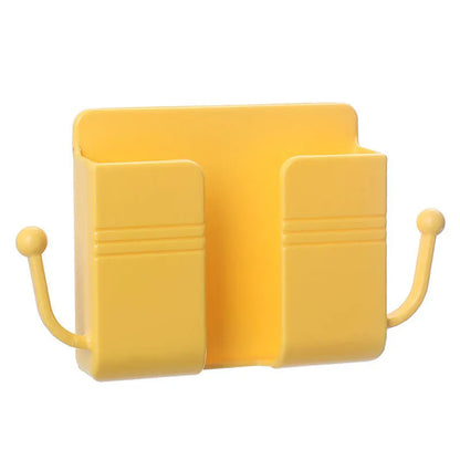 Wall-mounted PP storage box with non-marking stickers in Nordic blue, green, or pink.