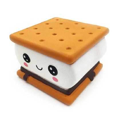 Chocolate-filled biscuit-shaped toy with a playful and unique design