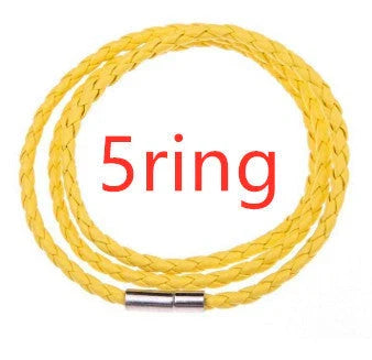 A personalized leather bracelet with engraved beads, a thoughtful gift for men