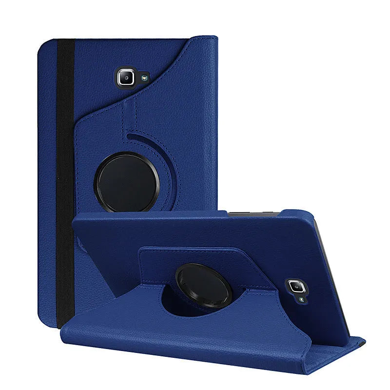 Rotating clamshell leather protective case for Apple iPad 1 tablet in multiple colour options.