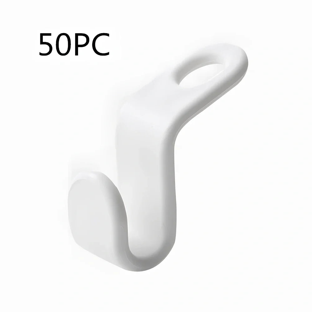 Plastic closet stack hanger rack with 6x2cm PP connectors for vertical garment stacking