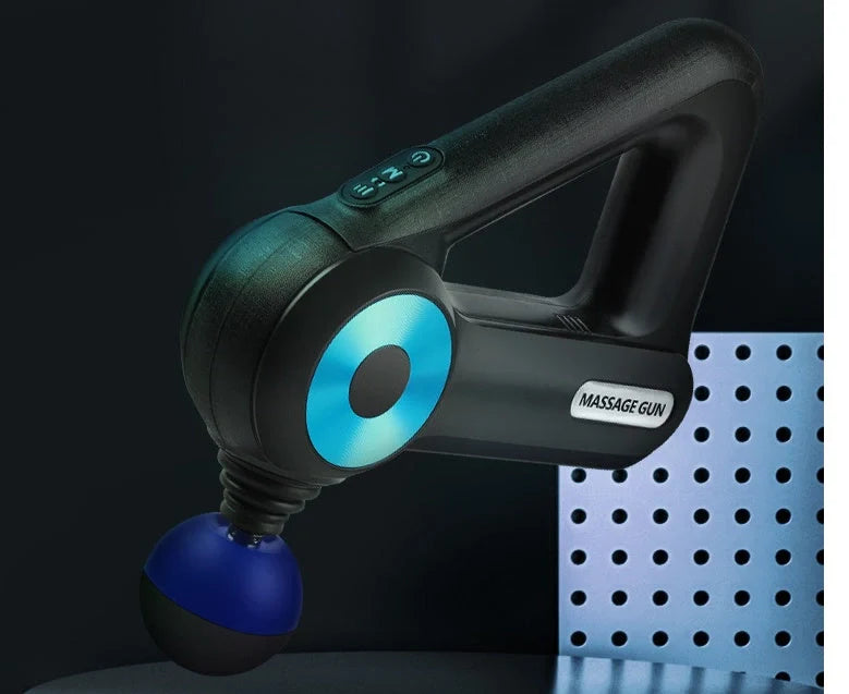 Blueidea Fascia Gun with multiple massage heads for deep muscle therapy