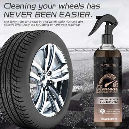 Brake disc cleaning kit with 100ml bottle, sponge and microfibre cloth for automotive maintenance