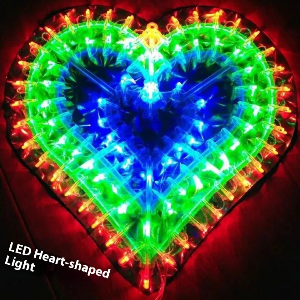Plug-in outdoor string lights with peacock, love, sunflower, and star designs, rated IP44 for weather resistance.