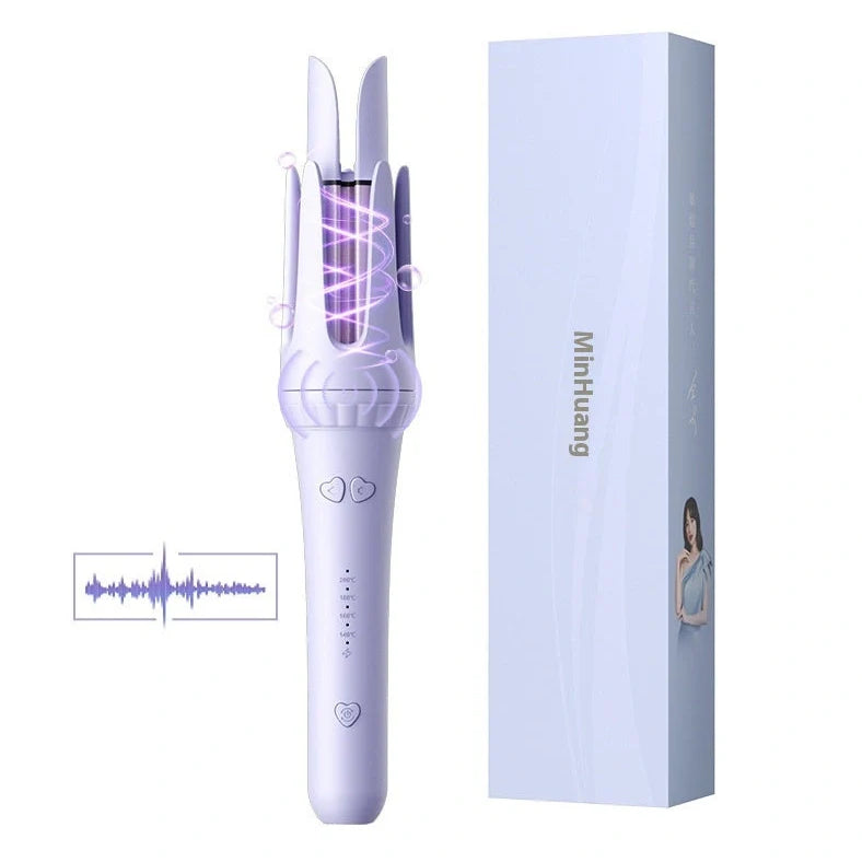 32mm automatic hair curler with ceramic barrel and anion technology for damage-free styling