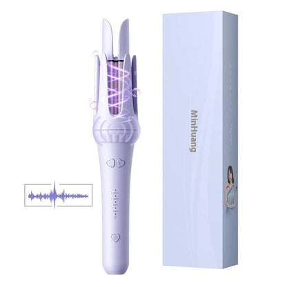 32mm automatic hair curler with ceramic barrel and anion technology for damage-free styling