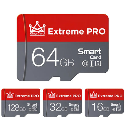 Red Drive Mini TF memory card with SD adapter holder for mobile phones and cameras