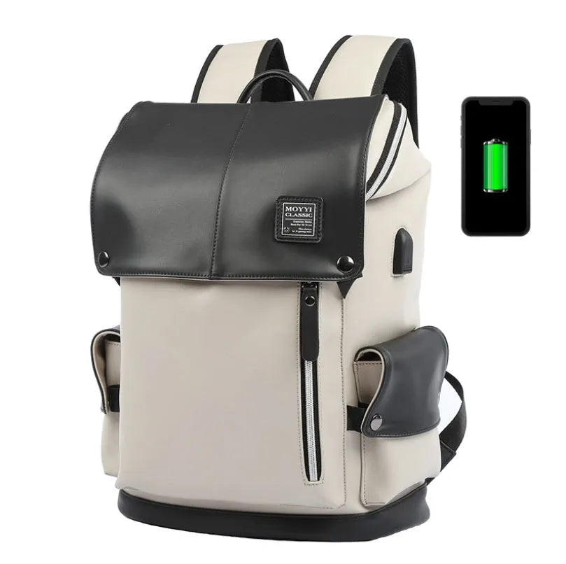 Square vertical crossbody bag in high quality PU with double root strap, car suture detail, 31x17x44cm, black or black and white