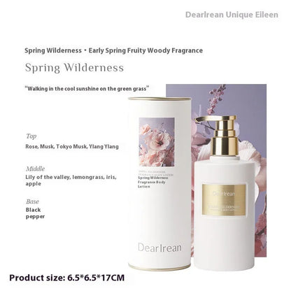 White 250ml body lotion bottle gift set with five fragrance options for dry skin.
