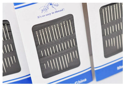 Dual-purpose blind needle for easy threading and sewing