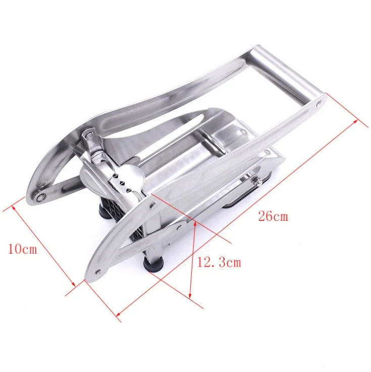 Premium stainless steel vegetable cutter with dual blades for precise and versatile cutting