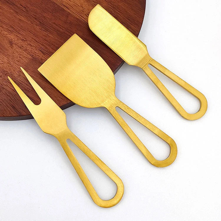 4-piece Cheese Knife and Acacia Wood Board Set for elegant cheese serving