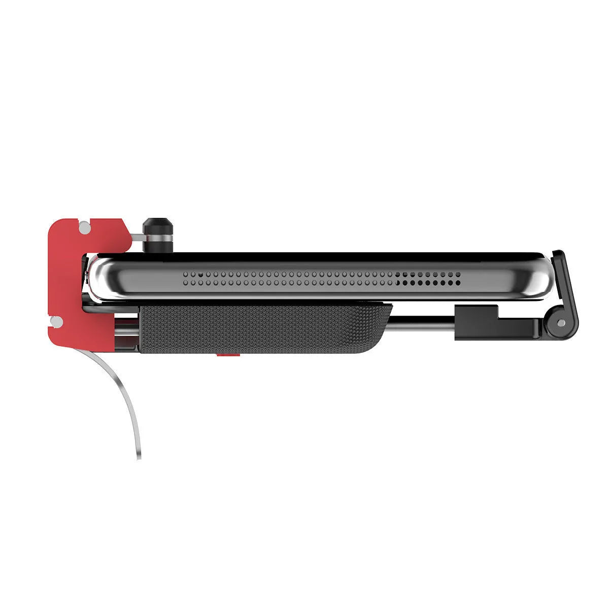 Black PG-9137 mobile phone trigger grip controller with adjustable sliding button and telescopic phone clip