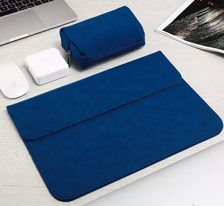 Frosted laptop sleeve for MacBook Pro Air 11-16 inch, in Blue Deep Grey Green Khaki Light Grey Pink