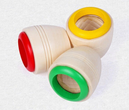 Wooden Magic Kaleidoscope educational toy for children with rotating colour effects