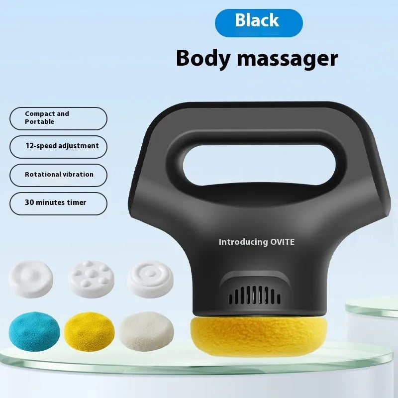 Portable white body slimming massage instrument with Type-C charging cable