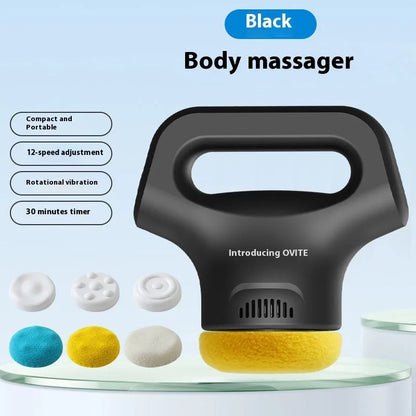 Portable white body slimming massage instrument with Type-C charging cable