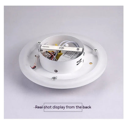 Modern simple LED ceiling light in black or gold, round or square shape, for corridors and hallways.