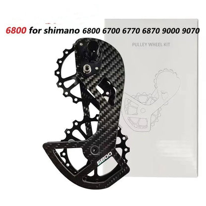 LTWOO 105 rear derailleur pulley wheel replacement for Shimano R7000 with 13T upper and 18T lower jockey wheels