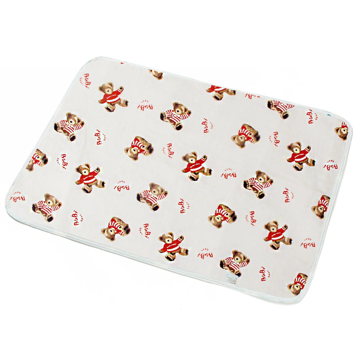 Breathable cotton cartoon waterproof baby changing pad with various patterns