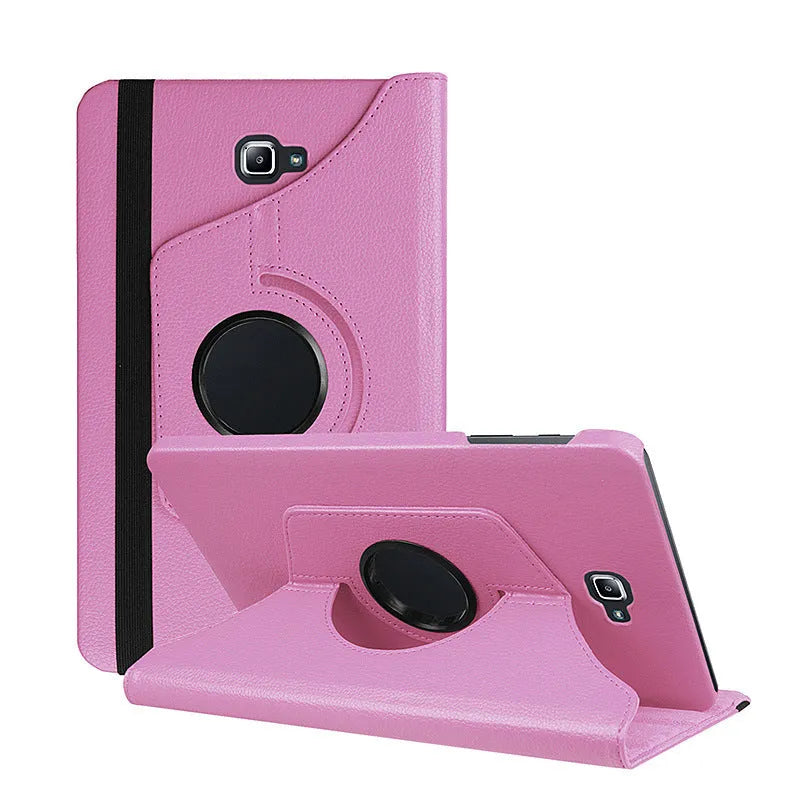 Rotating clamshell leather protective case for Apple iPad 1 tablet in multiple colour options.