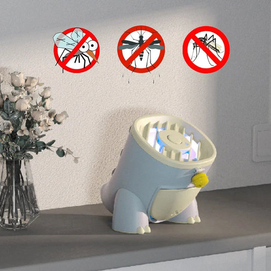 Dinosaur Mosquito Killing Lamp with USB plug-in for safe, chemical-free mosquito control