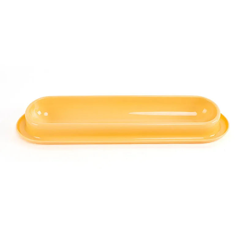 Leakproof pet food and water bowls in green, pink, and yellow colours for dogs and cats